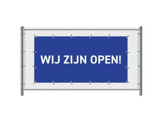 Fence Banner 300 x 140 cm Open Dutch Blue