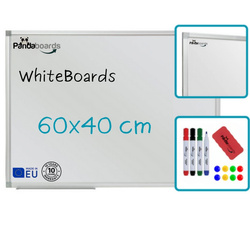 Tablica Magnetyczna Biała Suchościeralna 60x40 / 40x60 cm w Ramie Aluminiowej WA1