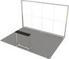 Stoisko targowe LUMIX™ 12 m² (4x3) półwysep