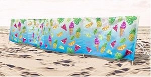 Parawan plażowy z wydrukiem 