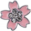 Przypinka MOLESKINE Sakura Pin Crystal Flower 2025, różowa