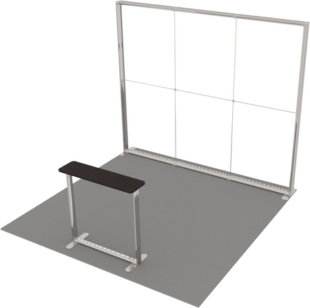 Stoisko targowe LUMIX™ 9 m² (3x3) półwysep