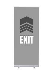 Roll-Banner Budget 85 Complete Set Exit Grey English