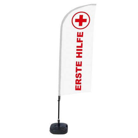 Beach Flag Alu Wind Complete Set First Aid Dutch