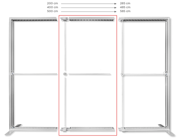 XL set 85 (poziom) do systemu LUMIX™ 200x250, 400x250, 500x250