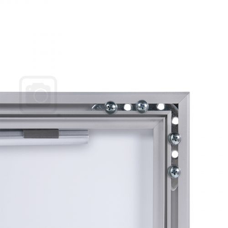 Outdoor Menu Case LED Illuminated With Logo Panel Landscape 2x A4