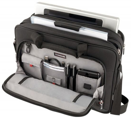 Torba na laptopa WENGER Prospectus, 16", 420x330x150mm, czarna