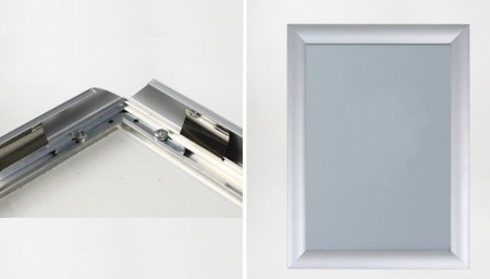 Rama zatrzaskowa 25mm, prosty narożnik