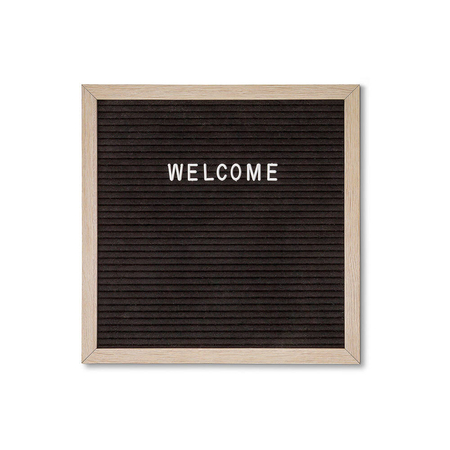 Letterboard Schwarz 30 x 30 cm
