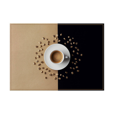 Placemat Coffee Time Dark Brown