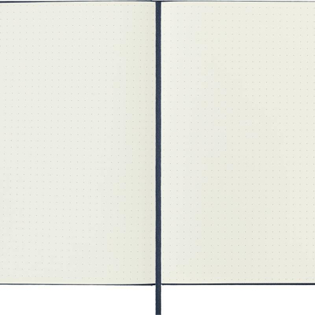 Notes MOLESKINE Classic L (13x21 cm) w kropki, twarda oprawa, sapphire blue, 240 stron, niebieski