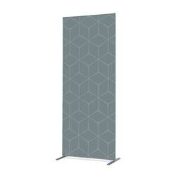 Textile Room Divider Deco 85-200 Double Hexagon Grey