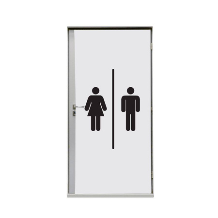 Door Wrap 80 cm Hygiene Facilities Black 2 I655