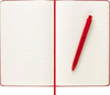 Zestaw notes MOLESKINE Classic L w linie + długopis Go Pen, scarlet red, czerwony