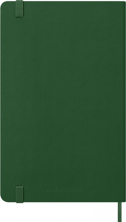 Kalendarz dzienny MOLESKINE 2026, 12M, L, twarda oprawa, 13x21cm, myrtle green