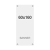 Standard Multi Layer Material Banner With Holes 220g/m2 Matt Finish 80 x 180 cm