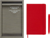 Zestaw notes MOLESKINE Classic L w linie + długopis Go Pen, scarlet red, czerwony