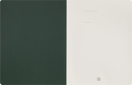 Zeszyt MOLESKINE Student Cahier, XXL, w linie, 21,6x27,9cm, myrtle green