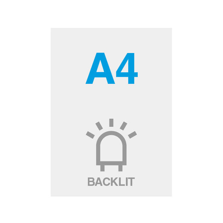 Premium Backlit Film 200g/m2 Satin Surface 21 x 29,7 cm