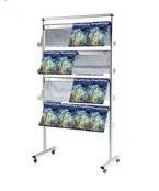 Stojak wolnostojący na broszury „drabinowy”, większy