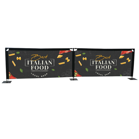 Cafe Barrier Standard Graphic Single-Sided 400 x 100 cm
