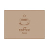 Placemat Coffee Time Light Brown
