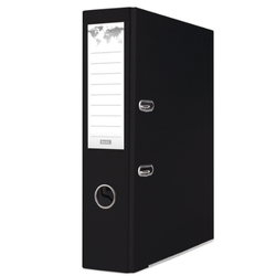 Segregator BASIC-S z szyną, PP, A4/75mm, czarny