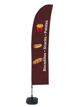 Beach Flag Budget Wind Complete Set Spring Rolls Spanish