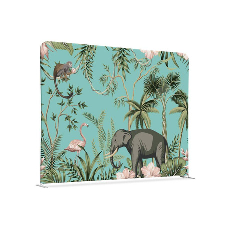 Textile Room Divider 150-150 Double Kids Corner Tropical Animal