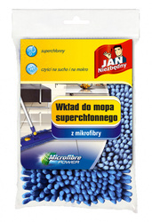 Wkład do mopa płaskiego JAN NIEZBĘDNY, z mikrofibry, granatowy