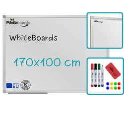 Magnetic whiteboard 170x100 / 100x170 cm in aluminum frame WA1