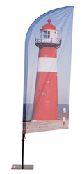 Beach Flag Alu Wind Graphic 86 x 284 cm Single-Sided