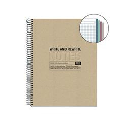 Kołozeszyt MIQUELRIUS Just Black Craft Recycled, A4, 120 kart., 80g, beżowy