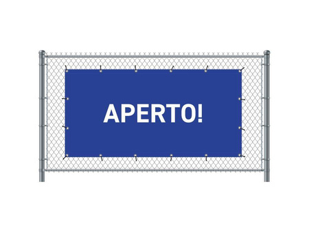 Fence Banner 300 x 140 cm Open Italian Green