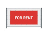 Fence Banner 200 x 100 cm Rent English Red