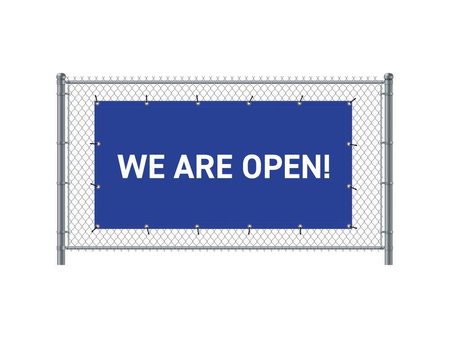 Fence Banner 200 x 100 cm Open English Green