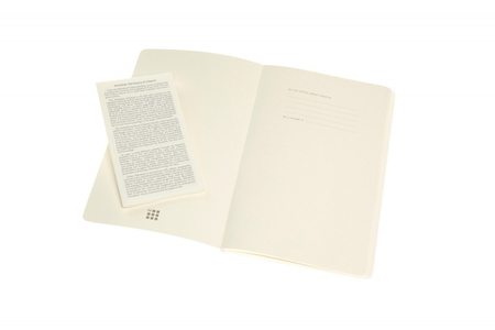 Zestaw 2 zeszytów MOLESKINE Volant, L, 13x21cm, gładki, 96 stron, blue/amber yellow