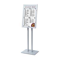 Freestanding Menu Pole Non-Illuminated 4x A4