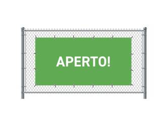 Fence Banner 200 x 100 cm Open Italian Green