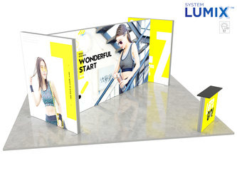 Stoisko targowe LUMIX™ 36 m² (6x6) wyspa