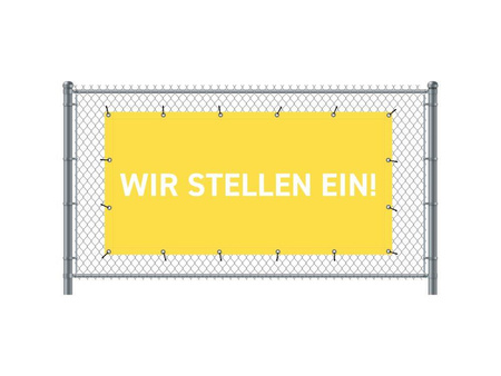 Fence Banner 300 x 140 cm Hiring French Red