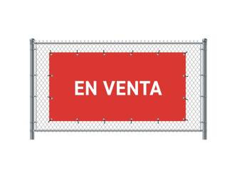 Fence Banner 200 x 100 cm Sale Spanish Red