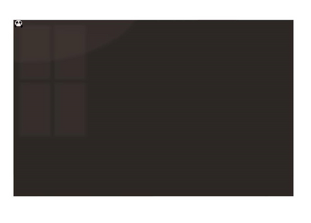 Magnetic glass board 200x100 cm BLACK