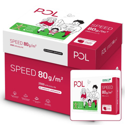 Papier ksero POLspeed, A4, 80g, 500ark. - 5 ryz = 1 opakowanie