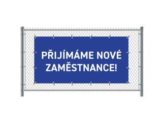 Fence Banner 200 x 100 cm Hiring Czech Blue