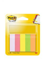 Znaczniki POST-IT® (670/5), papier, 15x50mm, 5x100 kart., mix kolorów neonowy