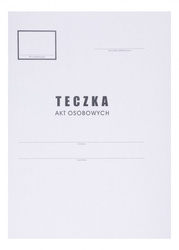 Teczka do akt osobowych OFFICE PRODUCTS, karton, A4, 300 gsm, biała