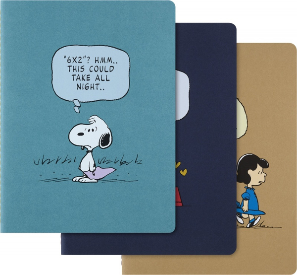 Zestaw 3 zeszytów MOLESKINE Peanuts Bundle 2025, XL, 19x25cm, w linie, edycja limitowana