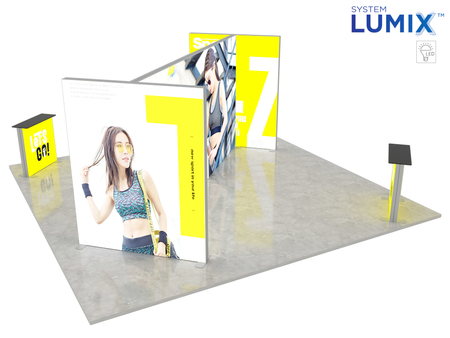 Stoisko targowe LUMIX™ 25 m² (5x5) wyspa