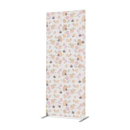 Textile Room Divider Deco 85-200 Double Botanical Green Leaves